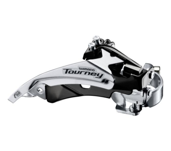 Переключатель передний Shimano FD-TY510, Top-Swing, универс.тяга, хомут 34,9 (S/M адаптеры), для 48Т