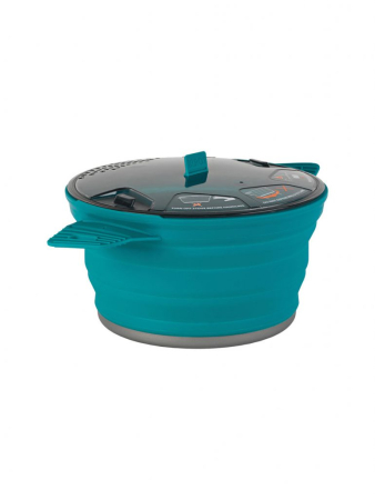 Кастрюля складная с алюминиевым дном X-Pot Pacific Blue, 2800 мл от Sea to Summit