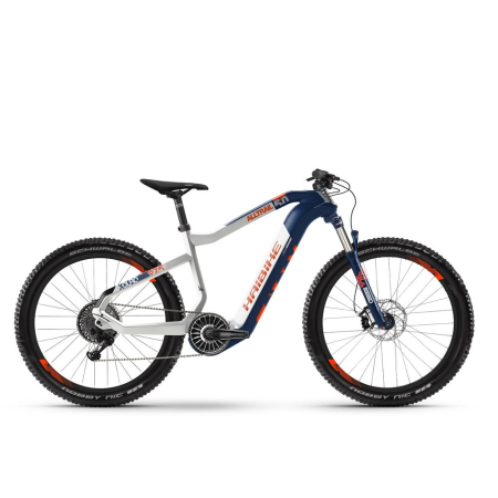 Электровелосипед Haibike Xduro AllTrail 5.0 Carbon Flyon 27.5" Сине-белый 2020