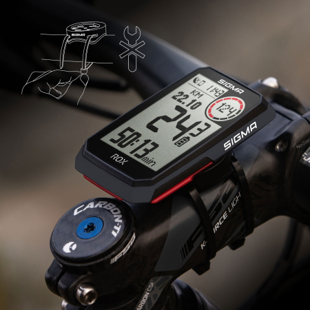 Велокомпьютер ROX 4.0 Black HR Set Sigma Sport