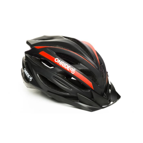 Велошлем Onride Grip Матовый Черно-красный