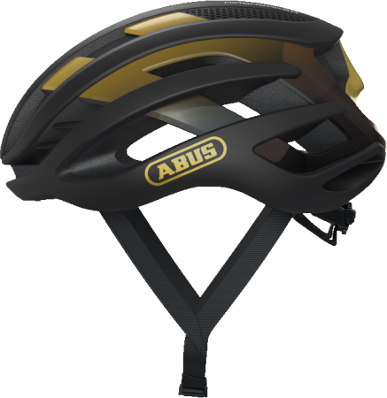 Велошлем ABUS Airbreaker, Black Gold