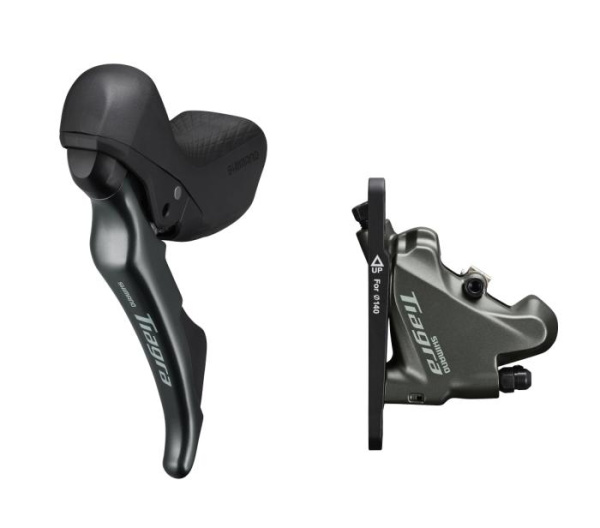 Тормоз гідравл диск SHIMANO для шоссе 4720, переднее (левая ручка 2-шв, каліпер, гідроліния 1000мм)