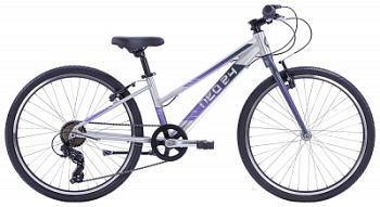 Детский велосипед Apollo NEO 7s girls 24", Brushed Alloy / Charcoal / Lavender Fade