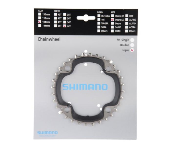 Зірка шатунів Shimano FC-M660 SLX, 32зуб, 9-швидк.