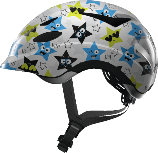 Велошлем детский ABUS Anuky, White Star