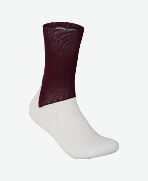 Носки велосипедные POC Essential Road Sock, Propylene Red/Hydrogen White, M
