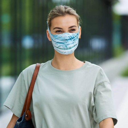 Маска Buff Filter Mask, Makrana Sky Blue