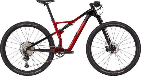 Горный велосипед Cannondale Scalpel Carbon 3 29" Красно-черный 2021
