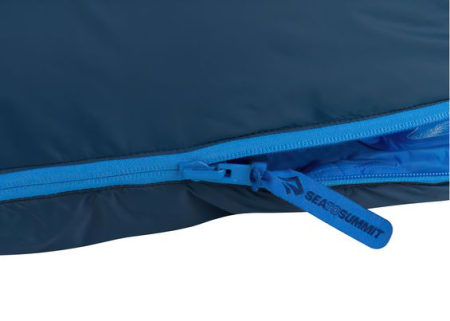 Спальный мешок Trek TKI (5/-1°C), 198 см - Left Zip, Bright Blue/Denim от Sea to Summit