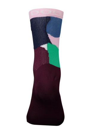 Носки велосипедные POC Essential Print Sock, Color Splashes Multi Opal/Basalt, M