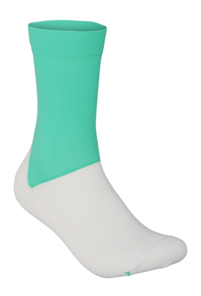 Носки велосипедные POC Essential Road Sock, Fluorite Green/Hydrogen White, S