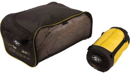 Спальный мешок Spark SpIII (-2/-8°C), 183 см - Left Zip, Light Gray/Yellow от Sea to Summit