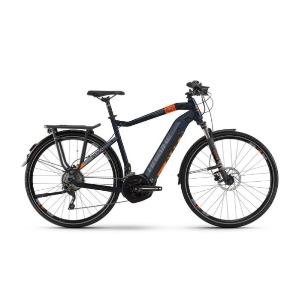 Электровелосипед Haibike Sduro Trekking 5.0 28" Сине-оранжево-серый 2020