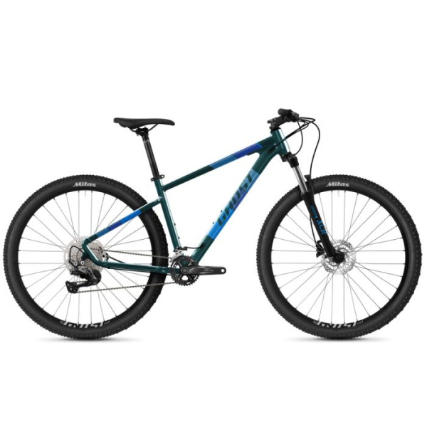 Горный велосипед Ghost Kato Advanced 27,5" сине-голубой 2021