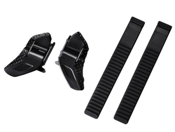 Замки + ремешки Shimano для велотуфель, Черный