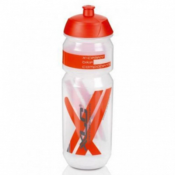 Велофляга XLC WB-K03, 750 мл, Прозрачно-красный