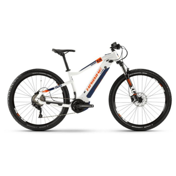 Электровелосипед Haibike Sduro HardNine 5.0 29" Бело-оранжево-синий 2020