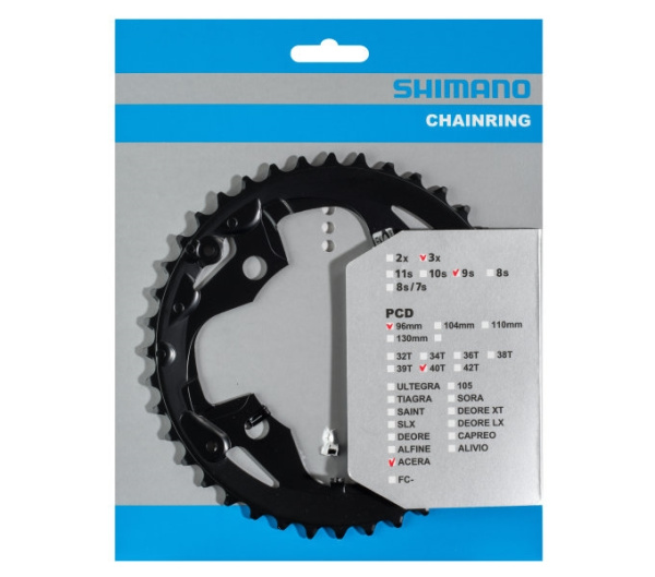 Зірка шатунів Shimano FC-M3000 ALIVIO, 40зуб. 9-швидк