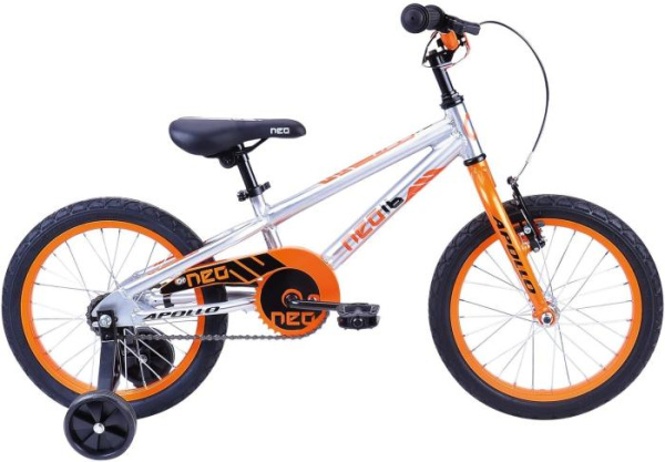 Детский велосипед Apollo Neo boys 16" оранжевый/черный 2021