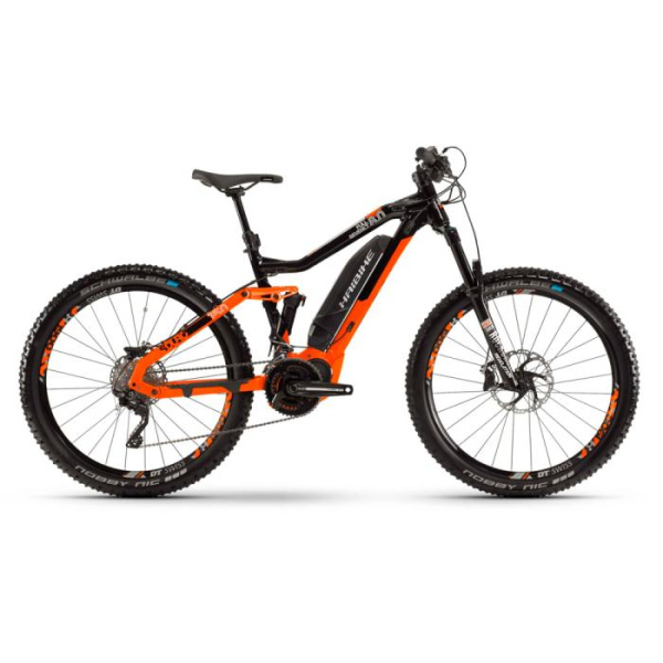 Электровелосипед Haibike Sduro FullSeven LT 8.0 27.5" Черно-оранжевый 2019, тестовый