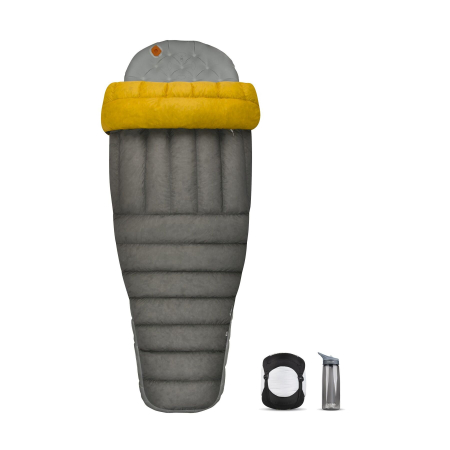 Спальный мешок-квилт Ember Series Eb3 Ultra Dry (-4/-10°C), 183 см, Grey/Yellow от Sea to Summit