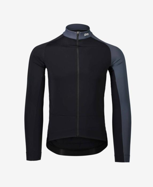 Джерси мужское POC Essential Road Mid LS Jersey, Uranium Black/Sylvanite Grey, L