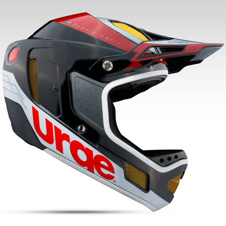 Велошлем Urge Down-O-Matic Черно-красно-белый