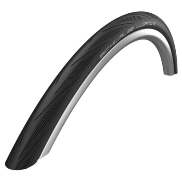 Покрышка Schwalbe Lugano II 28" (700C) (SiC, Active K-Guard), Black Folding