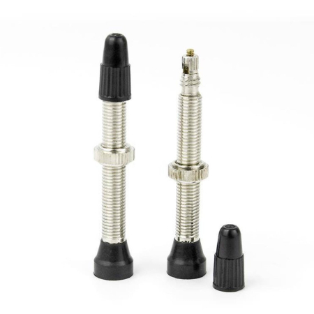 Нипель VITTORIA Tubeless Valve Brass-Silver 46mm Set (2 pcs) - 1W05ACTV440S2AM