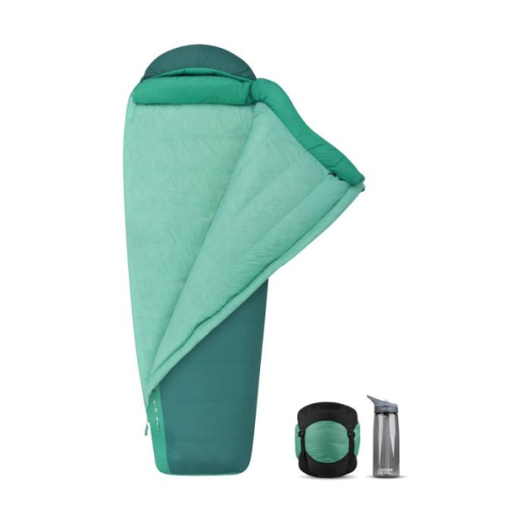 Женский спальный мешок Journey JoI (-1/-8°C), 170 см - Right Zip, Peacock/Emerald от Sea to Summit