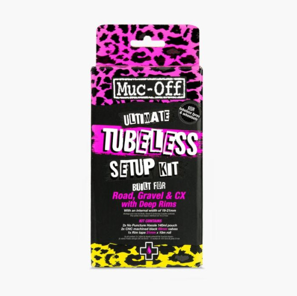 Комплект для беcкамерки MUC-OFF Ultimate Tubeless Road Setup Kit 60mm