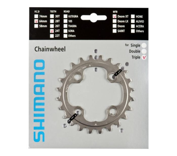 Зірка шатунів Shimano FC-M780 DEORE XT, 24зуб. АЕ