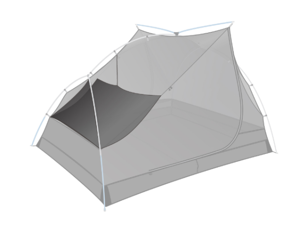 Полочка в палатку Gear Loft - Telos TR3, Grey от Sea to Summit
