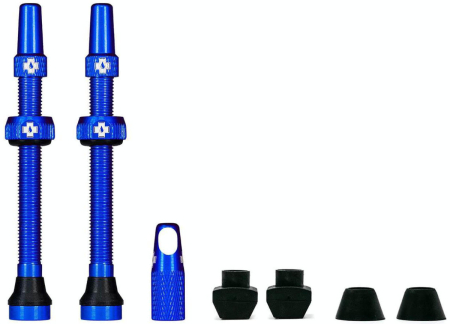 Вентили для бескамерных колес MUC-OFF Tubeless Presta Valve, 80 мм, синие