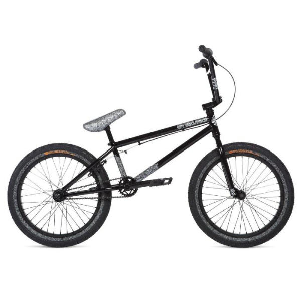 Велосипед BMX Stolen Overlord 20" Black w/Reflective Grey 2020