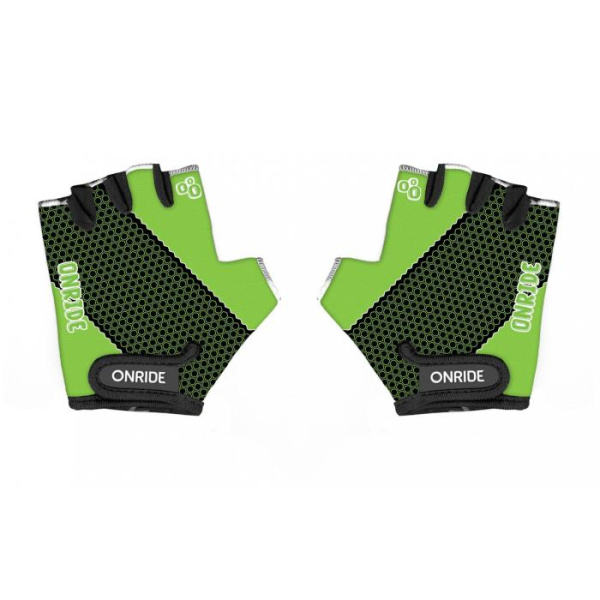 Перчатки детские Onride Gem, Черно-зеленый