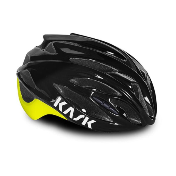 Велошлем Kask Rapido, Black/Yellow Fluo