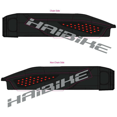 Крышка батареи Haibike черно-красная YAMAHA 2018