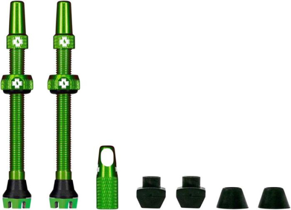 Вентили для бескамерных колес MUC-OFF Tubeless Presta Valve, 60 мм, зелёные