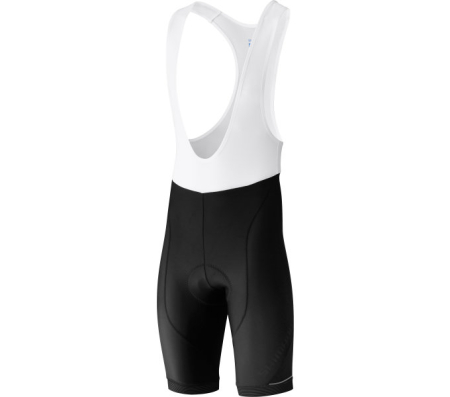 Велошорты Shimano Aspire с лямками, Черный