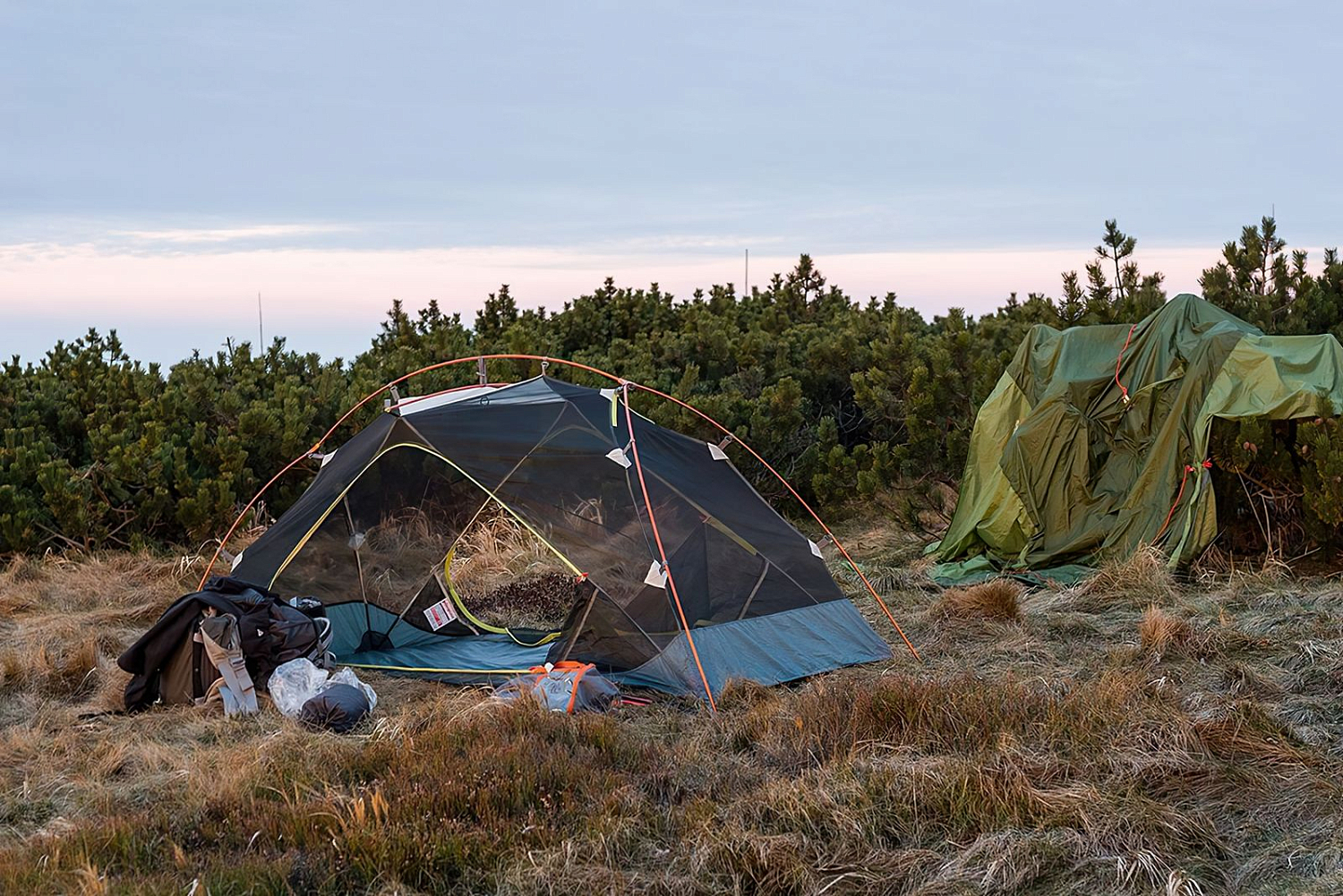 Палатка двухместная Pinguin Aero 2 DAC, Green