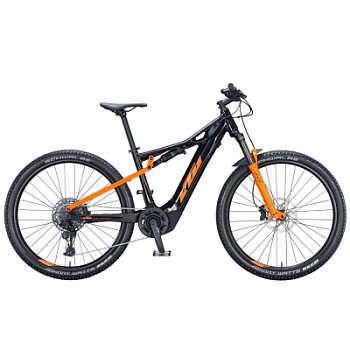 Электровелосипед KTM Macina Chacana 293 29" черный (орнжевый) 2021  