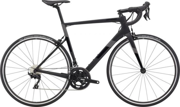 Шоссейный велосипед 28" Cannondale SUPERSIX Carbon 105 рама - 58см 2021 BBQ, чёрный