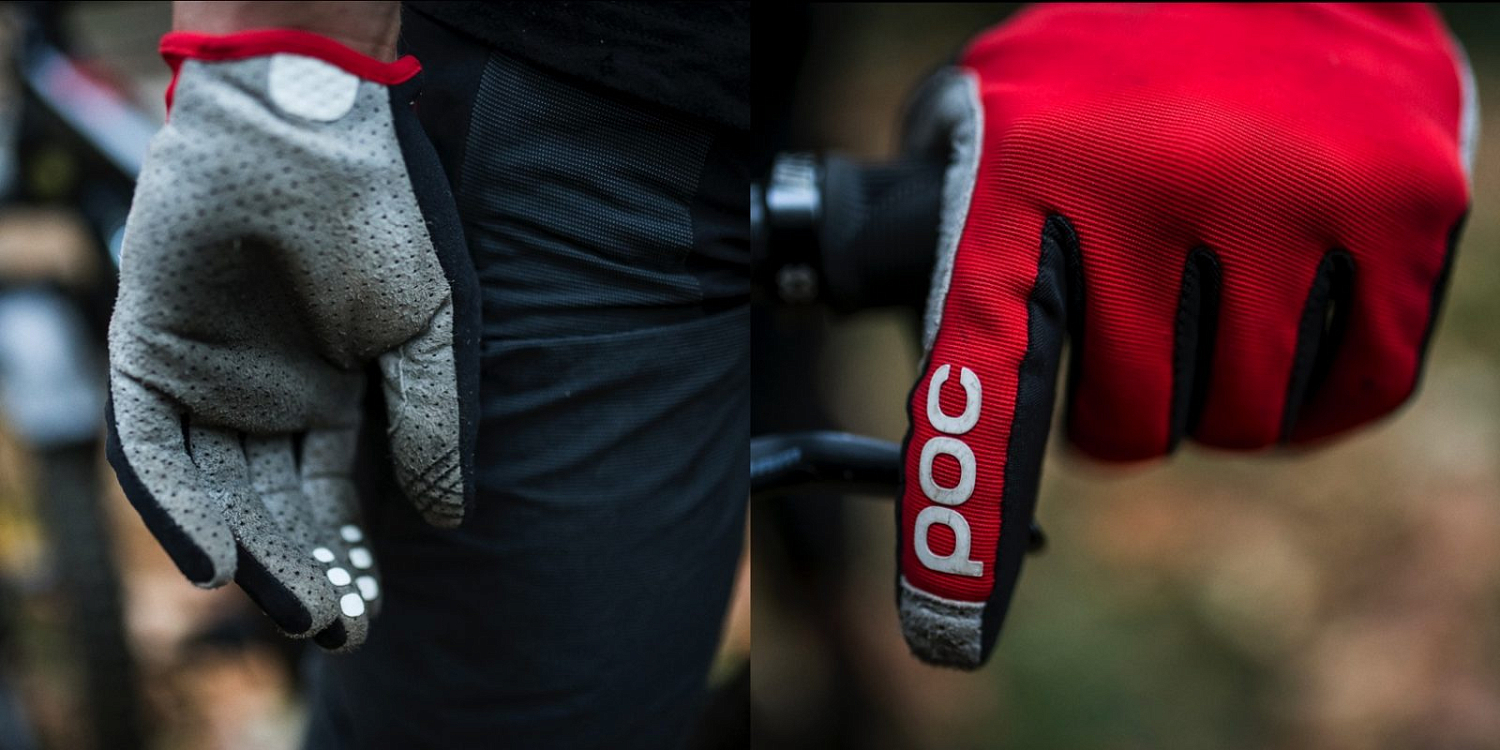 Велоперчатки POC Resistance Enduro ADJ Glove Black/Blue, р.M