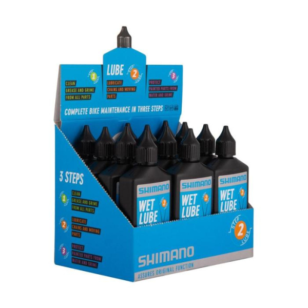 Дісплей і мастило ланцюга Shimano Wet Lube, 12шт. Х 100мл