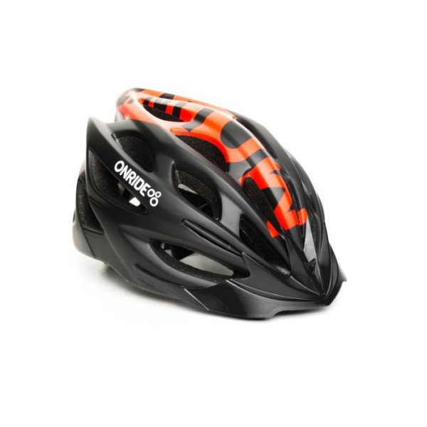 Велошлем Onride Mount, Матовый черный/Красный