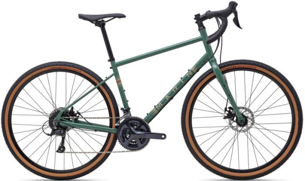Гравийный велосипед 28" Marin FOUR CORNERS рама - L 2021 Gloss Green/Tan