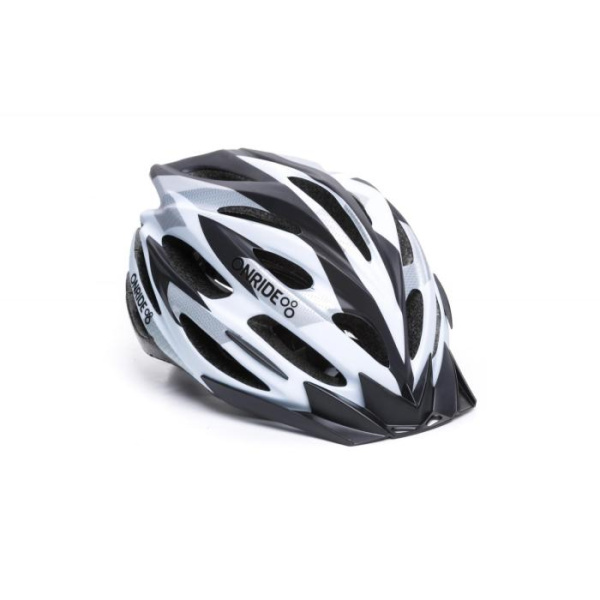 Велошлем Onride Grip Матовий Белый/Черный/Серый