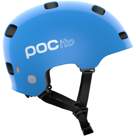 Детский велошлем POC POCito Crane MIPS Fluorescent Blue, M/L